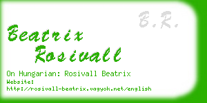 beatrix rosivall business card